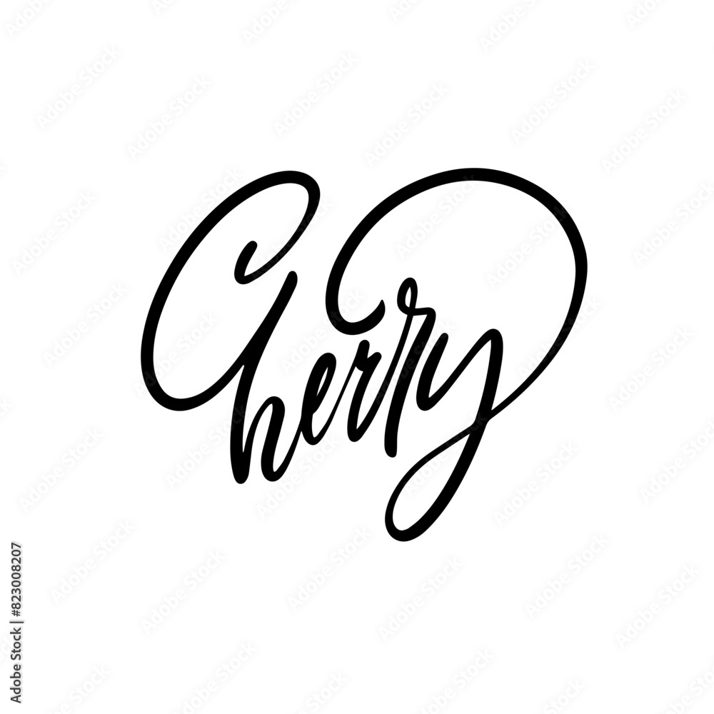 Obraz premium Elegant Calligraphy Script with chic curves, stylish design for creative and customized typography