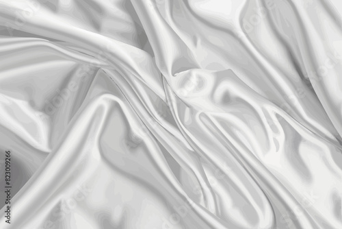 a close up view of a white fabric