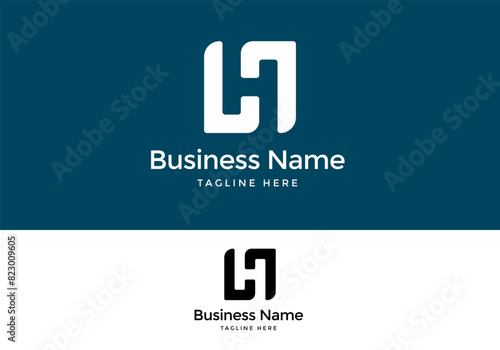 Monogram logo design concept letter L with H combination
