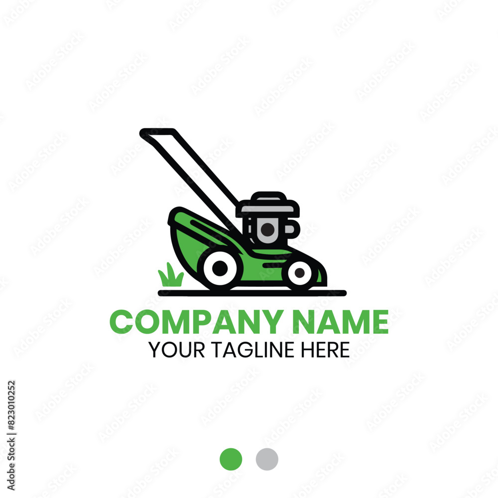 Lawn mower logo vector design for lawn care or gardening service Lawn mower logo vector design for lawn care or gardening service