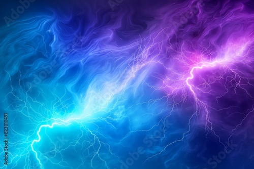 A dynamic gradient from electric blue to vibrant violet, conveying energy and movement, like a lightning strike. 32k, full ultra hd, high resolution
