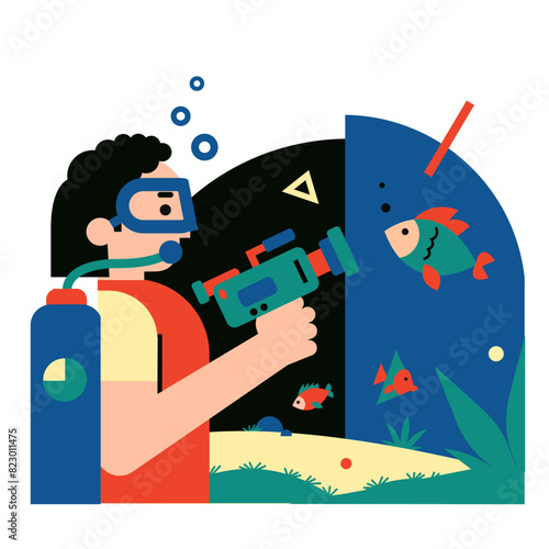 Underwater video shooting