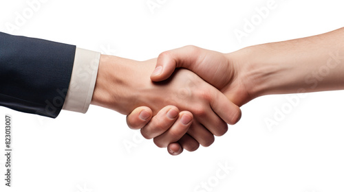 Wallpaper Mural close-up of a handshake rejection between two business people, with a handshake gone wrong isolated on transparent and white background.PNG image. Torontodigital.ca