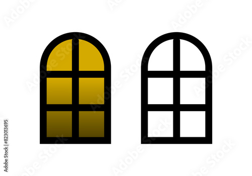 Glass Window Design Illustration vector eps format , suitable for your design needs, logo, illustration, animation, etc. photo