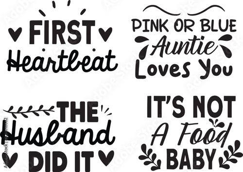 Pregnancy t shirt designs bundle