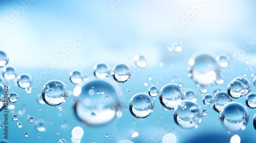 Digital blue bubble skin care products abstract poster web PPT background