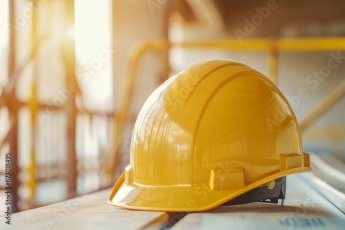 construction helmet. Conceptual photo about Home Improvement Industry.