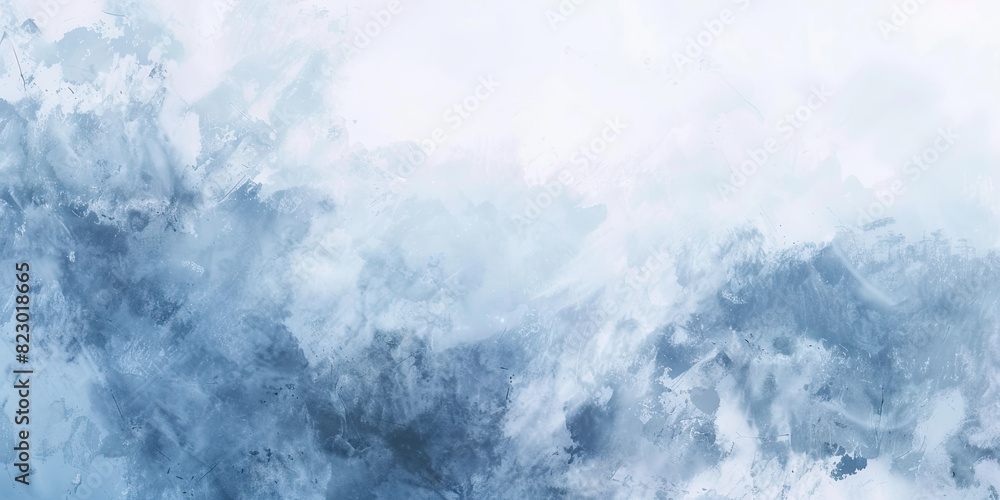 Watercolor paint strokes on wide canvas textured green background decorating art painting illustration, generated ai	