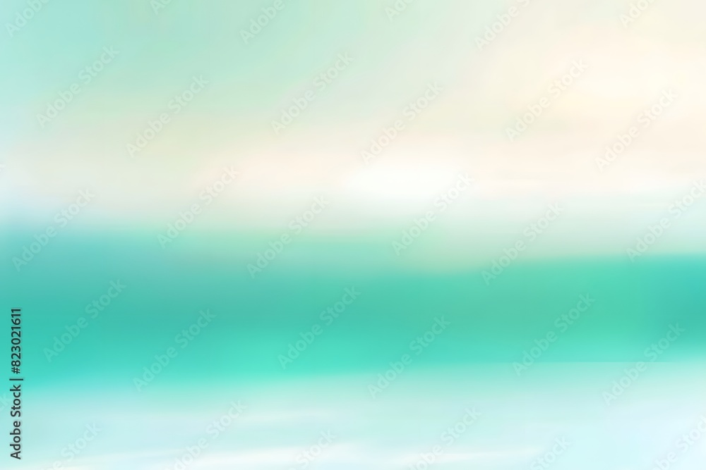 Soft Turquoise and White Blurred Gradient Background