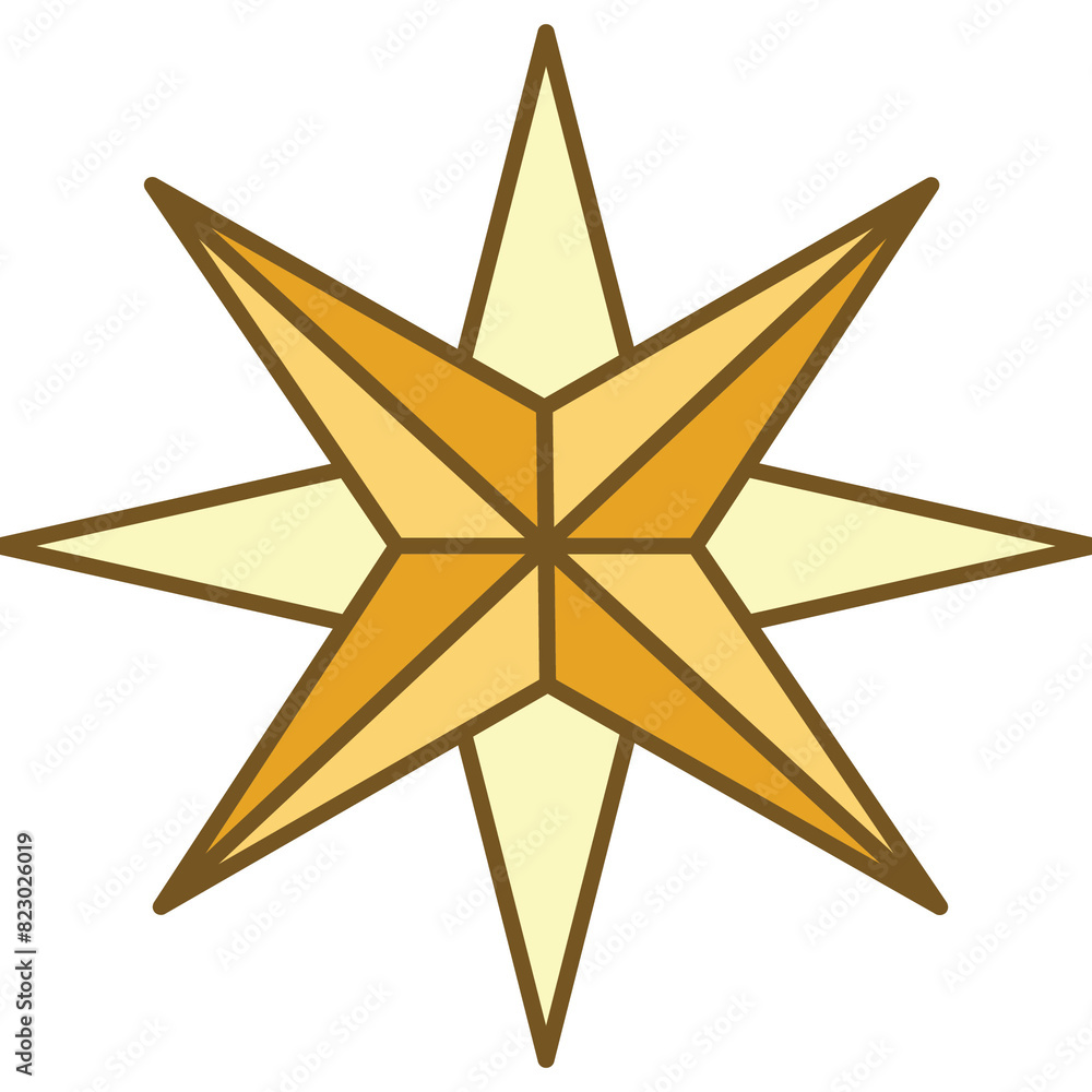 Obraz premium Sparkling Star Sticker