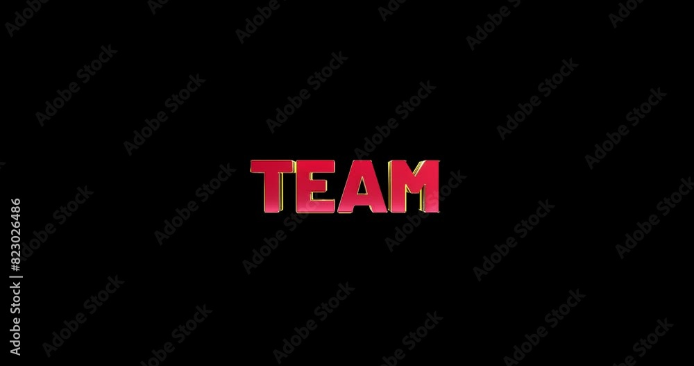 A smooth and high quality, red and gold 3D sport text reveal A smooth and high quality, red and gold 3D sport text reveal