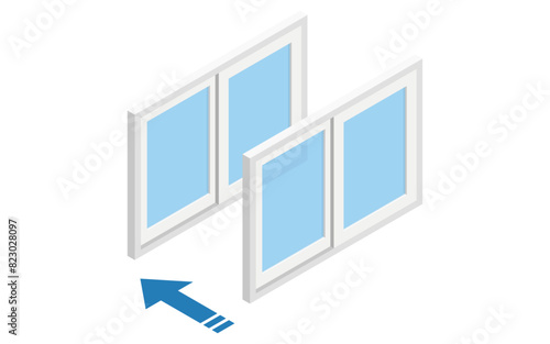 Double-paned windows Illustration of noise reduction measures that can be taken in rental properties