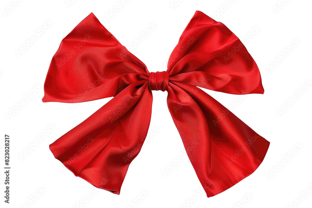 Red bow Isolated on white background Red bow Isolated on white background