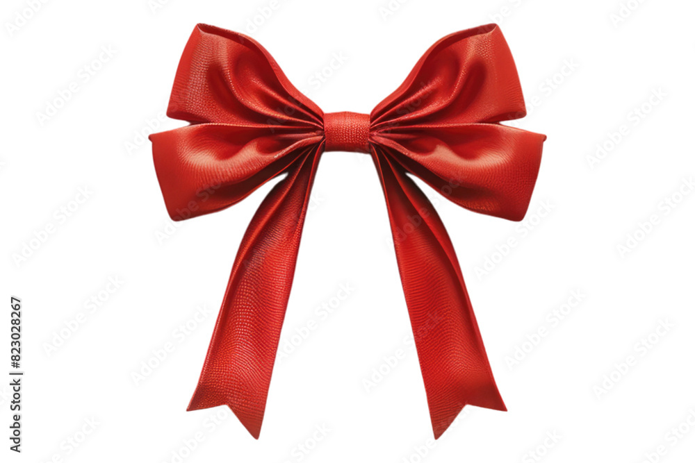 Red bow Isolated on white background Red bow Isolated on white background
