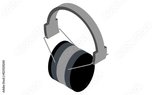 Earmuffs Illustration of handy noise reduction goods