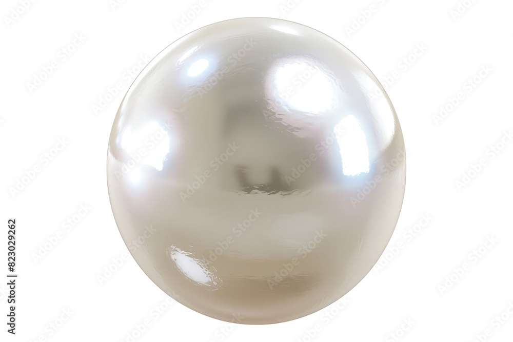 White pearl Isolated on white background White pearl Isolated on white background