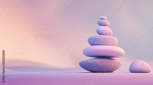 a stack of rocks stacked on top of each other