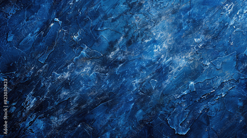 Abstract Blue Dark Painting Texture Background. Created with Ai