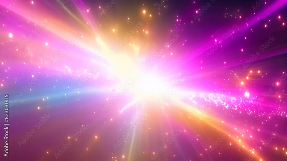 A vibrant space with an abundance of stars and colorful streaks of light, A cosmic void with streaks of colorful light A vibrant space with an abundance of stars and colorful streaks of light, A cosmic void with streaks of colorful light