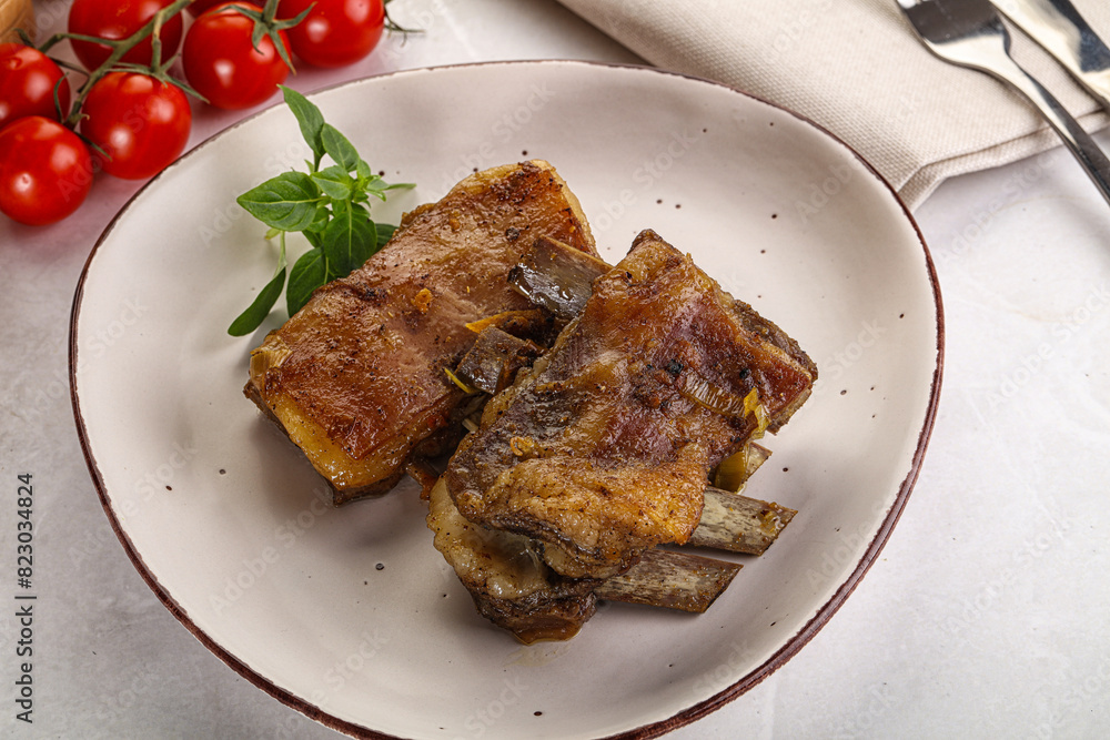 Roasted Lamb ribs with spices Roasted Lamb ribs with spices