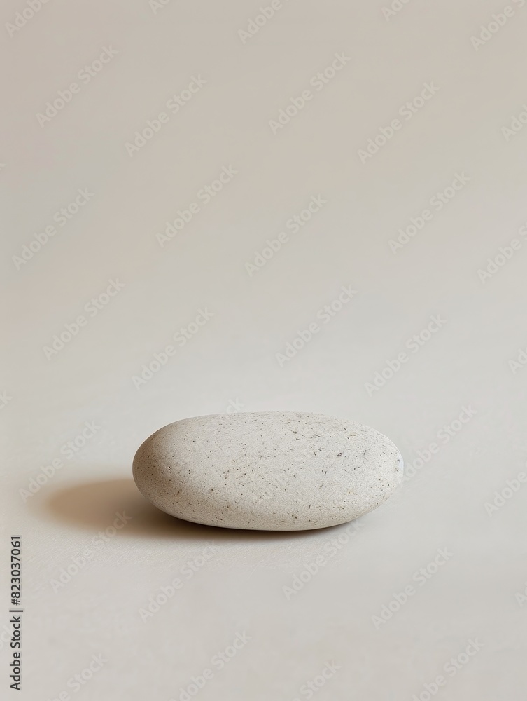 smooth stone on plain background smooth stone on plain background