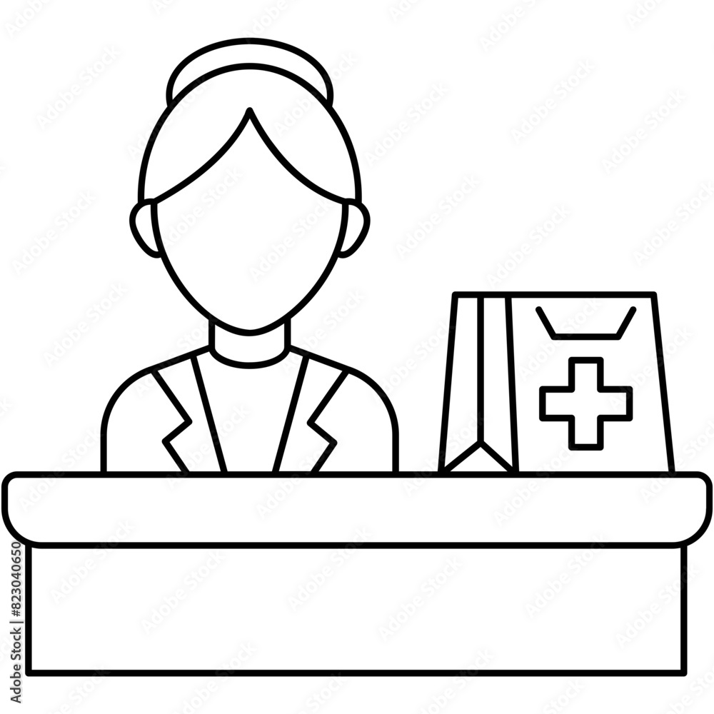 Pharmacy Counter Icon Pharmacy Counter Icon
