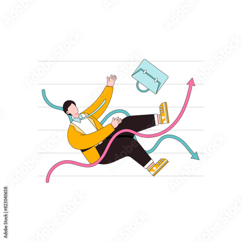 Market volatility illustration