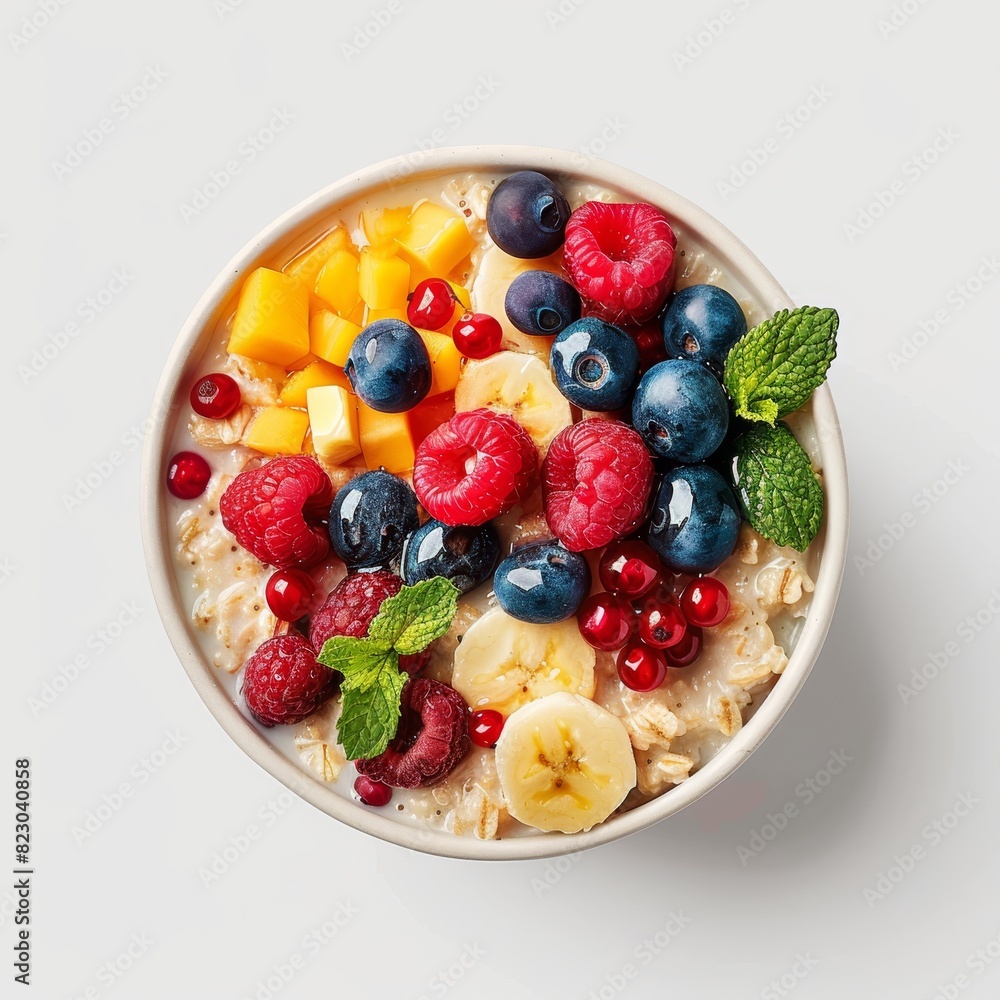 Healthy breakfast bowl with fresh fruit Healthy breakfast bowl with fresh fruit
