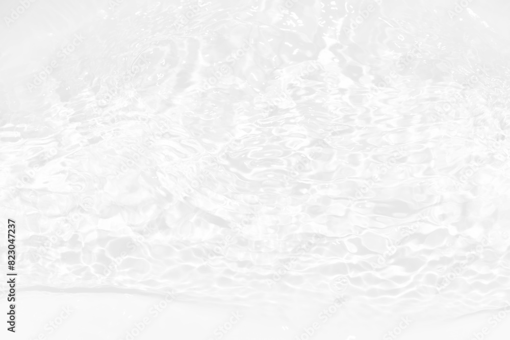 White water with ripples on the surface. Defocus blurred transparent white colored clear calm water surface texture with splashes and bubbles. Water waves with shining pattern texture background. White water with ripples on the surface. Defocus blurred transparent white colored clear calm water surface texture with splashes and bubbles. Water waves with shining pattern texture background.