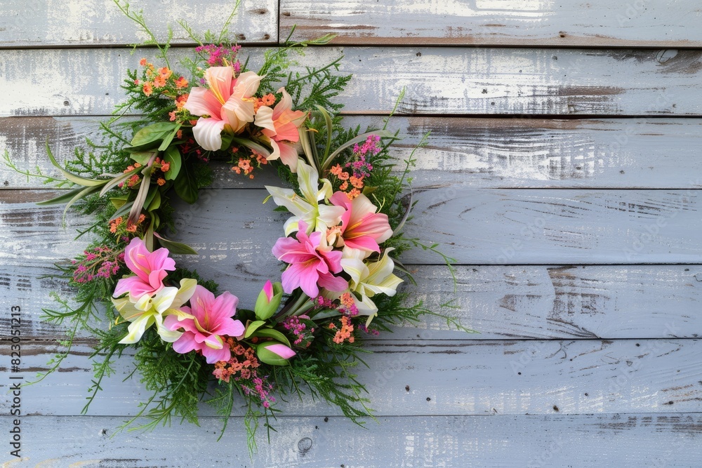 Craft a wreath with watercolor freesia and foliage