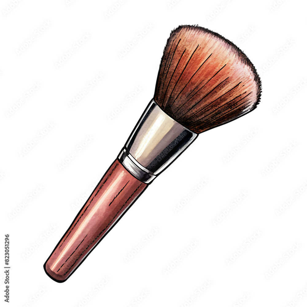 a makeup brush on transparent background a makeup brush on transparent background