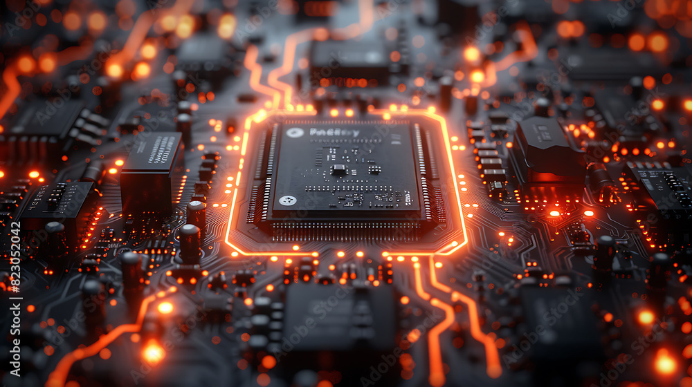 Empty Circuit Boards with Detailed Text Overlay Areas Empty Circuit Boards with Detailed Text Overlay Areas