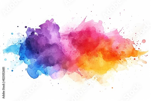 Design a watercolor splash with a gradient effect © SaroStock