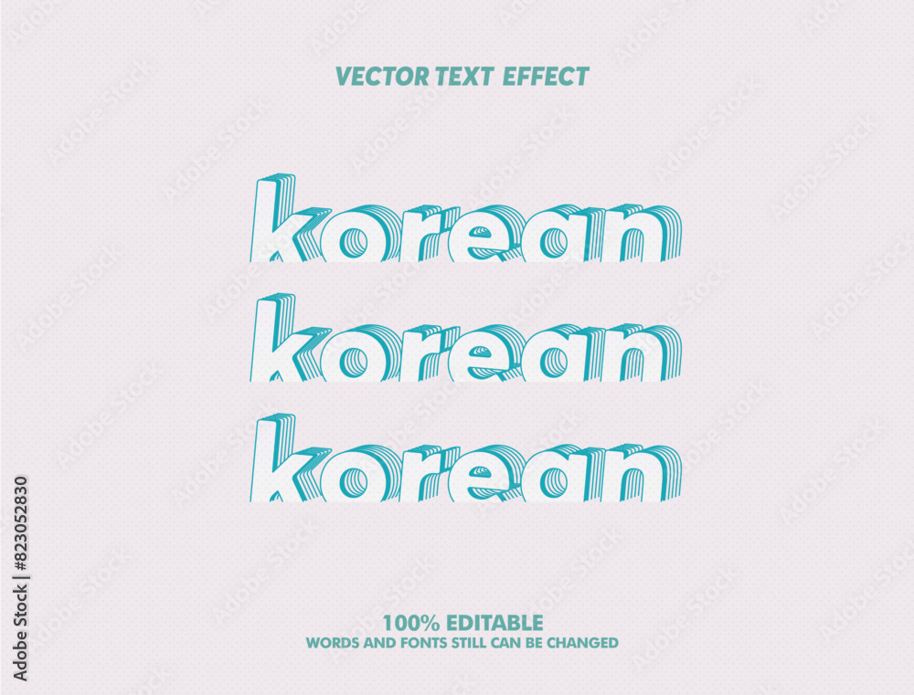 Editable text effect Korean Movie - Drama 3d cartoon template style premium vector Editable text effect Korean Movie - Drama 3d cartoon template style premium vector