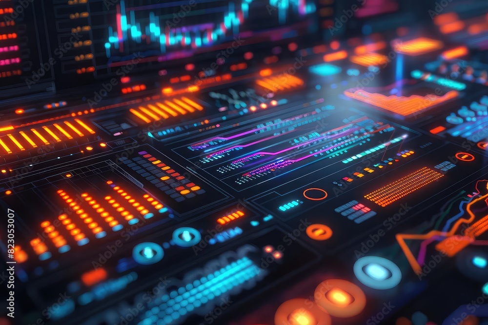 Cryptocurrency trading platform, glowing graphs, futuristic design, vibrant colors, high resolution, Cryptocurrency trading platform, glowing graphs, futuristic design, vibrant colors, high resolution,