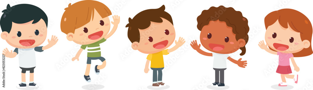 Children from various nationalities stood to say hello. Children from various nationalities stood to say hello.