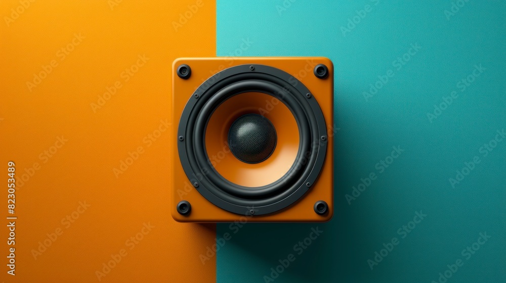 loudspeaker flat design top view communication render Complementary Color Scheme loudspeaker flat design top view communication render Complementary Color Scheme