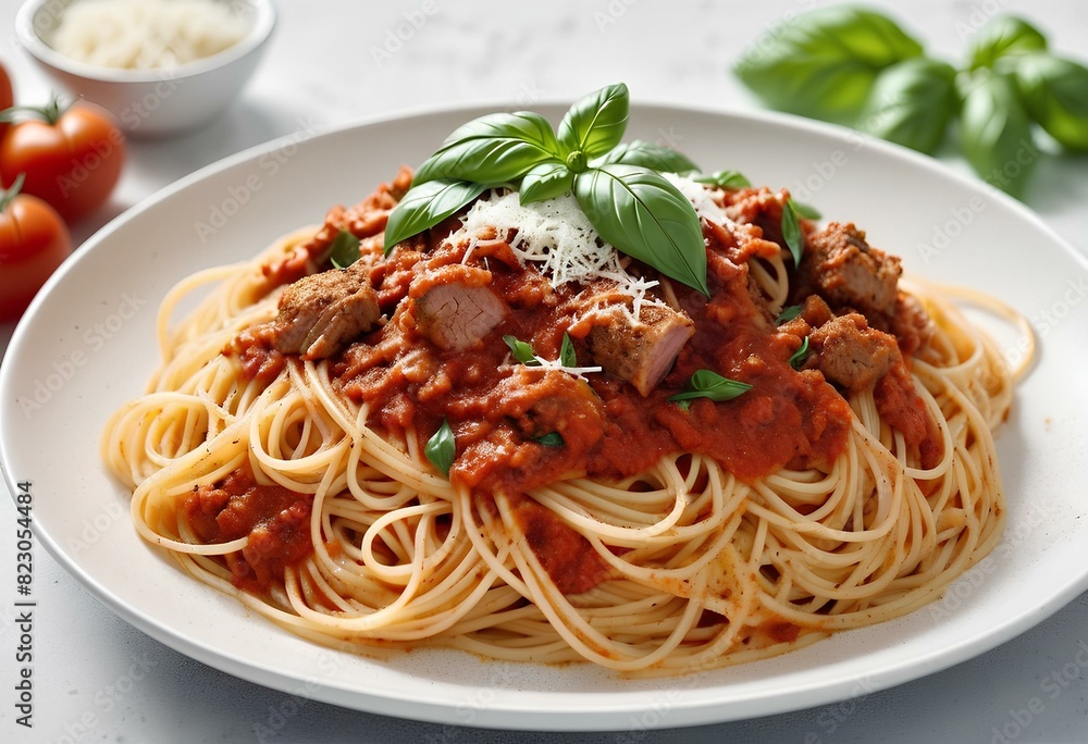 Spaghetti bolognese pork or spaghetti with minced pork tomato sauce Spaghetti bolognese pork or spaghetti with minced pork tomato sauce