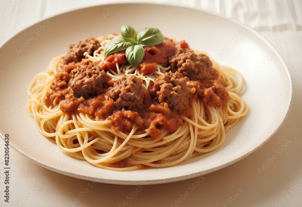 Spaghetti bolognese pork or spaghetti with minced pork tomato sauce Spaghetti bolognese pork or spaghetti with minced pork tomato sauce