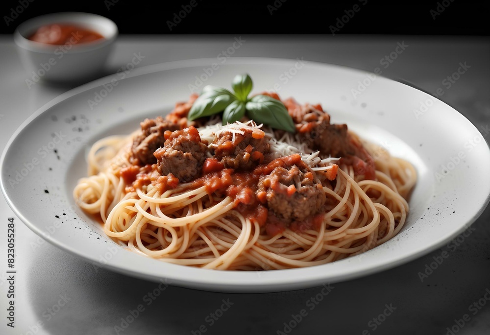 Spaghetti bolognese pork or spaghetti with minced pork tomato sauce Spaghetti bolognese pork or spaghetti with minced pork tomato sauce