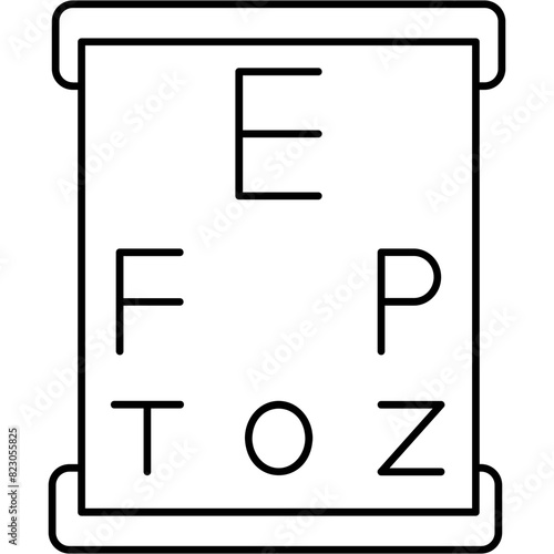 Eye Chart Icon