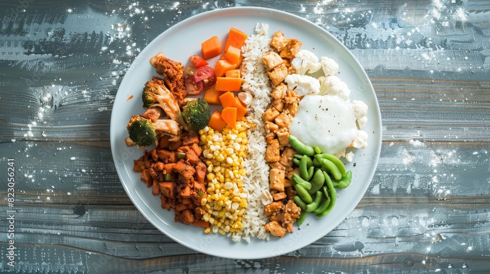 Side-by-Side Portion Size Comparison for Balanced vs. Unbalanced Meal ...