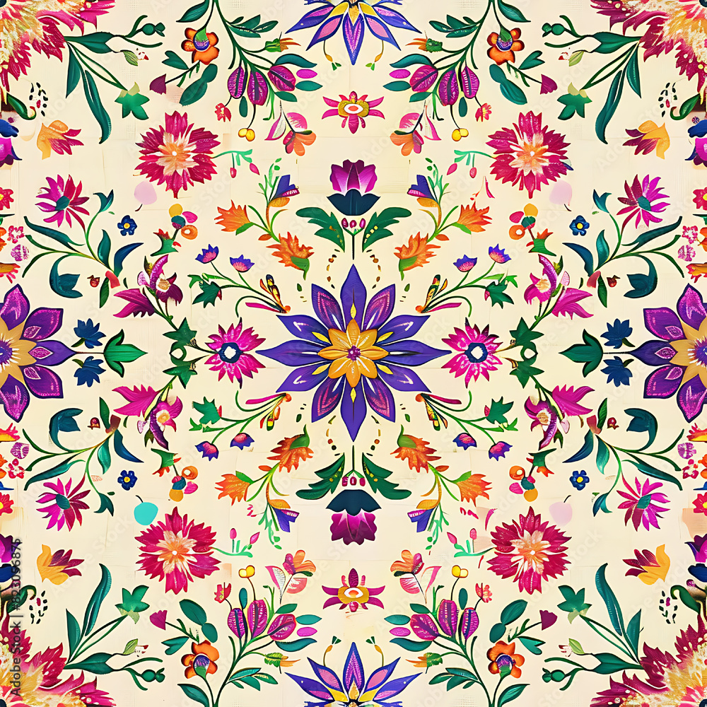 Mexican Flower Pattern Mexican Flower Pattern