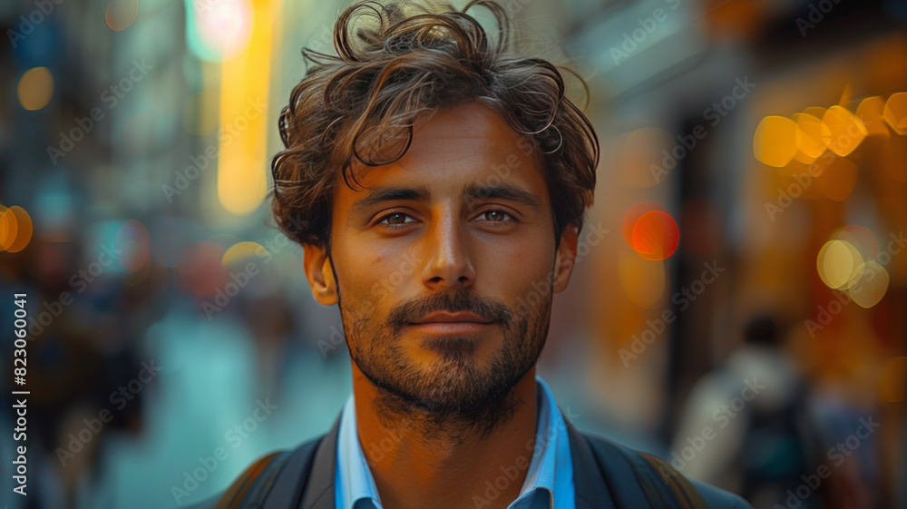 a indian cheerfull man with clean shave going to office with energetic and cheerful feelings,generative ai a indian cheerfull man with clean shave going to office with energetic and cheerful feelings,generative ai
