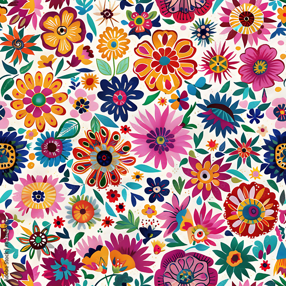 Mexican Flower Pattern Mexican Flower Pattern
