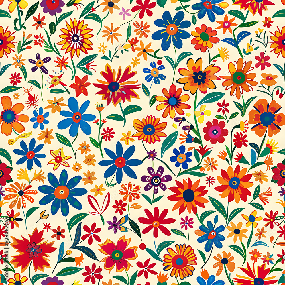 Mexican Flower Pattern Mexican Flower Pattern