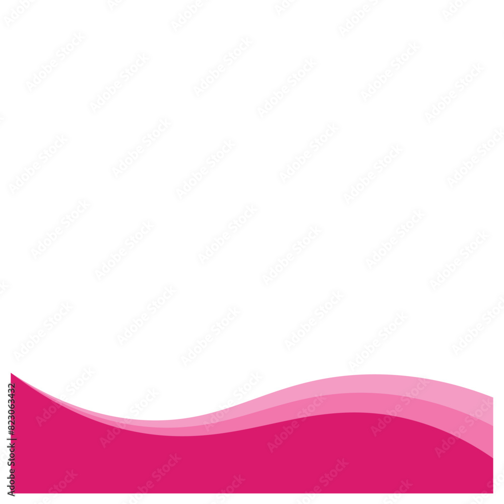 Pink Wave Footer