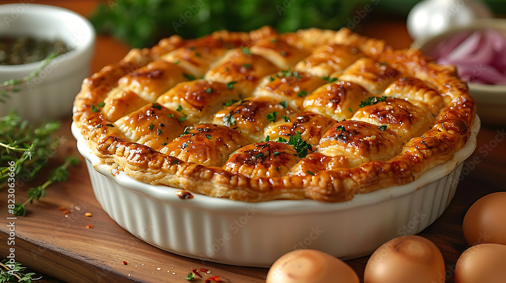 Pristine Chicken Pot Pie with Spotlight Pristine Chicken Pot Pie with Spotlight