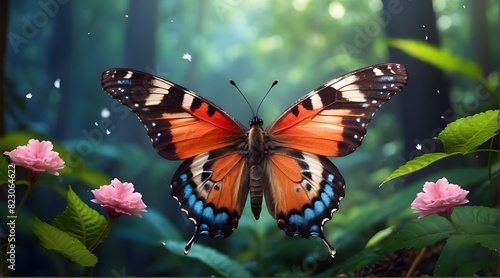 butterfly on flower
Beauty full Butterfly in tha Forest  photo