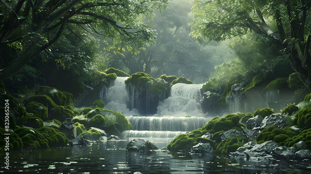 Majestic Jungle Waterfall Majestic Jungle Waterfall